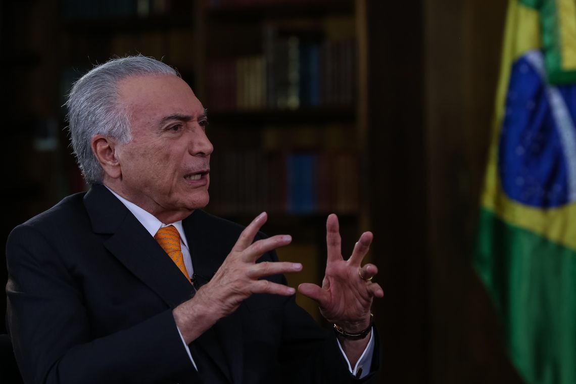 Michel Temer concede entrevista exclusiva para os veÃ­culos da EBC