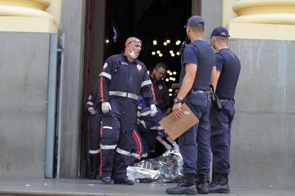  Homem matou fiÃ©is dentro da Catedral de Campinas â?? Foto: DENNY CESARE/CÃ?DIGO19/ESTADÃ?O CONTEÃ?DO