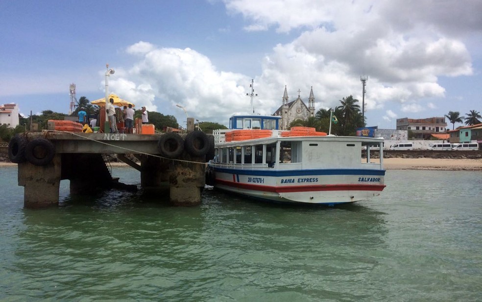 Segundo Astramab, não há profundidade no terminal de Vera Cruz com maré baixa (Foto: Rafael Teles/G1)