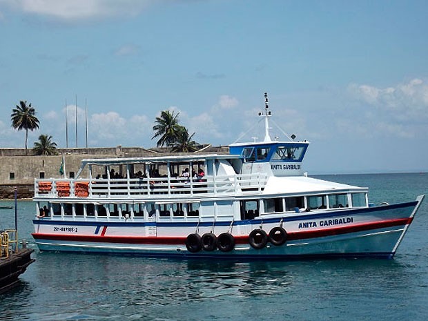 Travessia Salvador-Mar Grande, no terminal náutico da Bahia. (Foto: Divulgação/ Astramab)