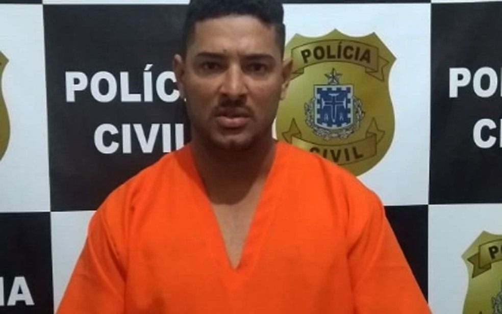 Judson dos Santos foi preso na Bahia por agressÃ£o, estupro, ameaÃ§a e por manter companheira em cÃ¡rcere privado â?? Foto: DivulgaÃ§Ã£o/PolÃ­cia Civil