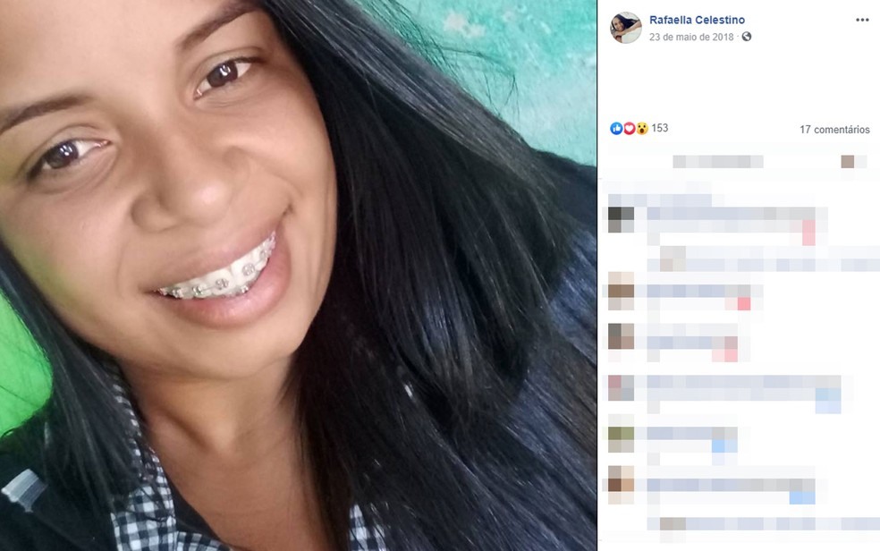 Rafaela Celestino foi morta na porta de casa, em Itamaraju, no extremo sul da Bahia â?? Foto: ReproduÃ§Ã£o/Facebook