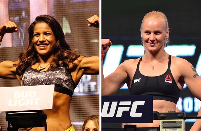 MONTAGEM - UFC Julianna Peña x Valentina Shevchenko  (Foto: Editoria de Arte)