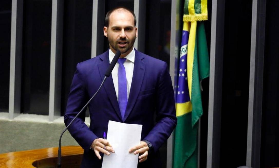 O deputado federal Eduardo Bolsonaro (PSL-SP) 04/09/2019 Foto: AgÃªncia CÃ¢mara