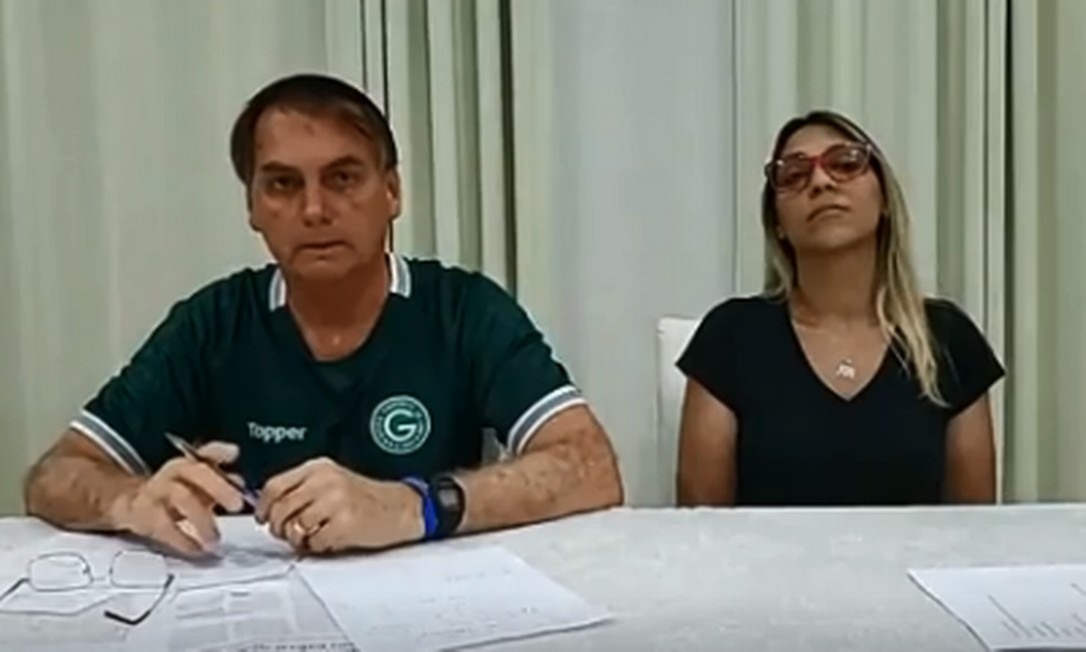 Bolsonaro na 'live' desta quinta-feira. Foto: Reprodução