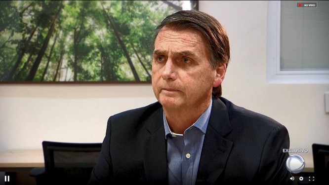 Presidente Jair Bolsonaro em entrevista na TV Record Foto: ReproduÃ§Ã£o