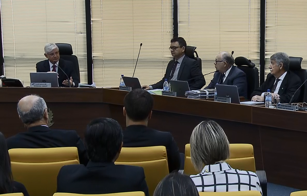 Reunião do Conselho Superior do Ministério Público (Foto: Reprodução/TV Globo)