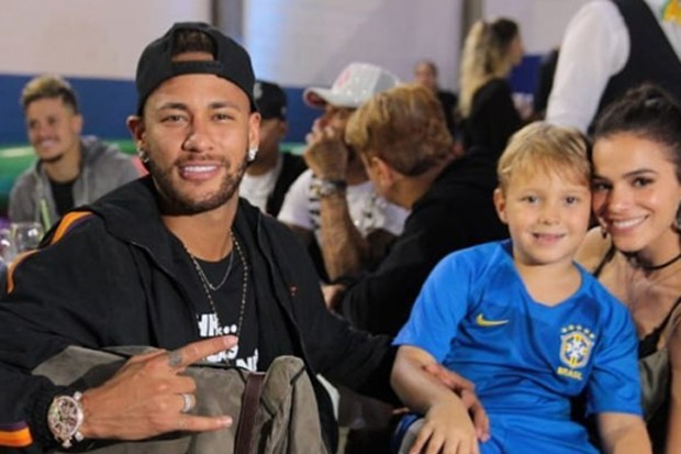 Neymar, Davi Lucca e Bruna Marquezine (Foto: ReproduÃ§Ã£o Instagram)